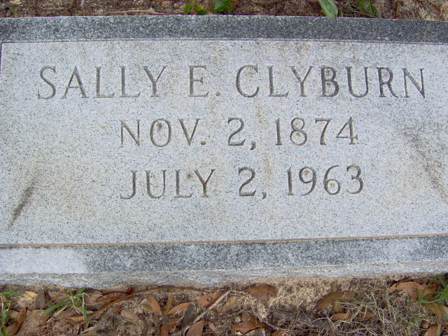 Headstone for Clyburn, Sally (Sarah) E. Perry